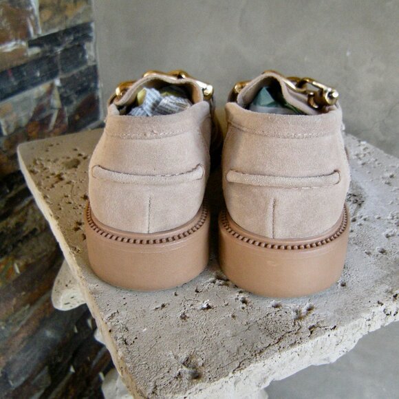 Steve Madden Size 8M Karmne Beige/tan Suede Loafers Classic Casual/Business - Picture 6 of 7